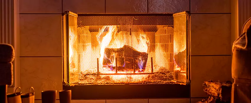 Mendota Hearth Landscape Fireplace Installation in Tysons Corner, Virginia